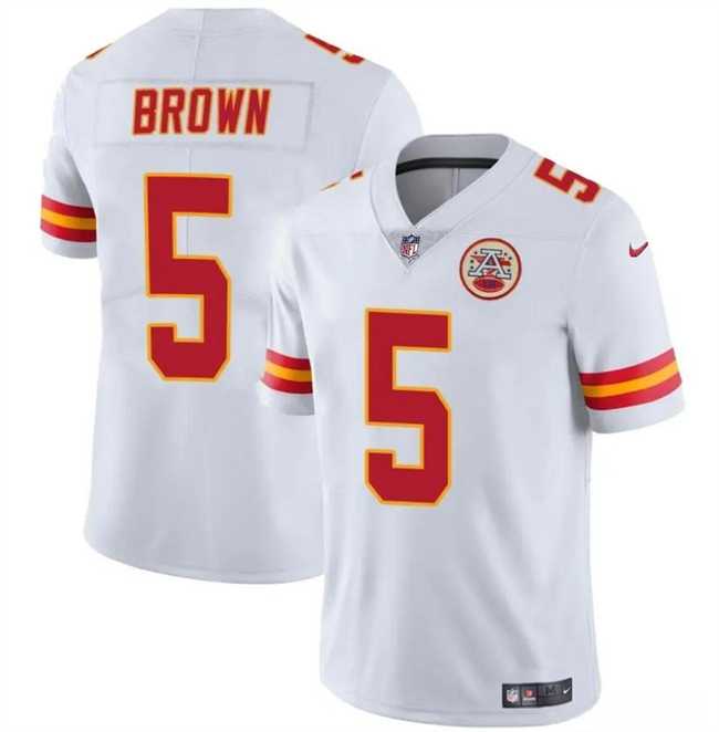 Men & Women & Youth Kansas City Chiefs #5 Hollywood Brown White Vapor Untouchable Limited Stitched Jersey,We sell and wholesale Men & Women & Youth Kansas City Chiefs #5 Hollywood Brown White Vapor Untouchable Limited Stitched Jersey on line form chian!